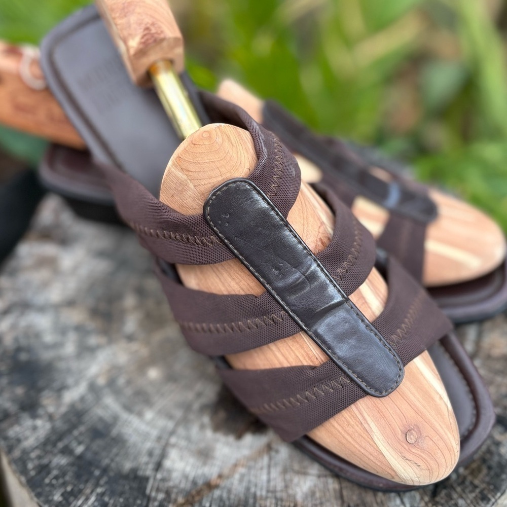 Mootsies Tootsies Women’s Brown Slip on Sandals Size 11